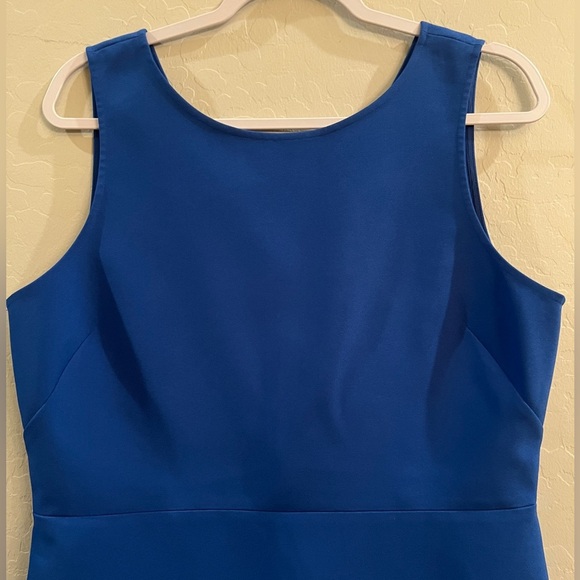 J Crew size 14 blue scalloped hem dress - Picture 2 of 7